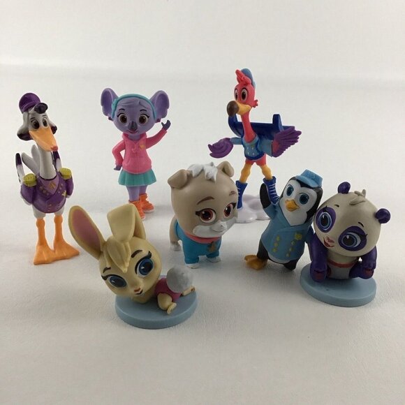 Disney Junior TOTS Figures Topper 7pc Lot KC Koala Blondie Freddy Flamingo Toy - Picture 1 of 6